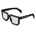 Black Pixel 8-Bit Clear Lenses Sunglasses